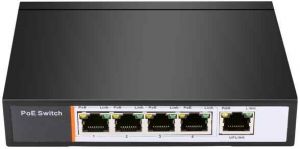 297.90 EuroTECH 4-Kanal PoE Switch 60W (4x15W)