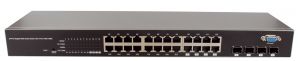 SANTEC SANSWITCH-G2404 24-Port Gigabit Switch managebar, VLAN, QoS, SFP