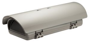 VIDEOTEC HPV42K1A000 Videotec Schutzgehäuse mit Sonnendach +Heizung, 230 V AC, 270mm, IP-66, RAL-9002