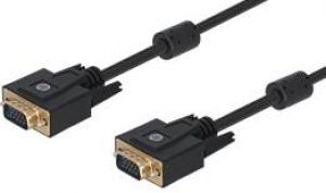 163.011 HP Full-HD VGA Monitor-Kabel mit Stecker/Stecker (vergoldet), bis 1920x1080, Länge 3m