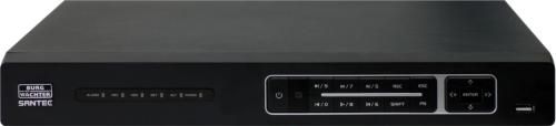 SANTEC BWNVR-31642EI (Vorgänger SNVR-31642E) 4K/UHD Netzwerk Videorekorder 16-Kanal NVR mit 16 Port PoE (davon 8 ePoE)
