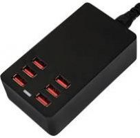 Powerbank-Ladegerät, 32 W, 6x 5V USB-A, 6400 mA