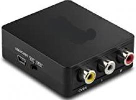 163.06 EuroTECH AV/FBAS zu HDMI Konverter 720p/1080p mit Audio, Cinch mit BNC-Adapter