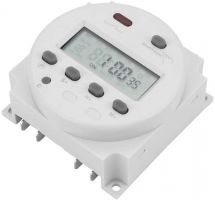 298.59 LCD Countdown-Timer (Treppenhaus-Schalter) für 12V-Betrieb, einmalig oder zyklisch 1s - 29h 59min 59s, Schaltrelais 12/24VDC oder 250VAC/16A