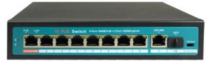 297.92 EuroTECH 8-Kanal PoE Switch 120W (max.30W je Port)