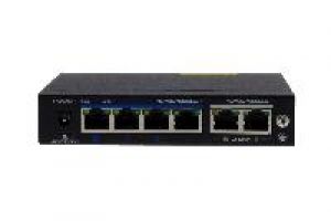 eneo IAD-5SG1004MUB Gigabit Switch, Unmanaged, 60W, 4x PoE, 2x RJ45 10/100/1000 Mbps, Desktop