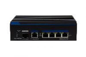 eneo IAM-5SE1004MUP Gigabit Switch, Unmanaged 60W, 4x PoE, Industrie Design, -40°C~+75°C, PD Port