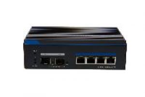 eneo IAM-5SG1004MMA Gigabit Switch, Managed, 120W, 4x PoE, 2x SFP, 1000Mbps, Industrie Design, -40°C~+75°C