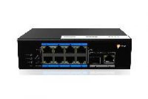 eneo IAM-5SE1008IUA Switch Unmanaged, 120W, 8xPoE, 1xRJ45,   1xSFP Gigabit Industrie Design