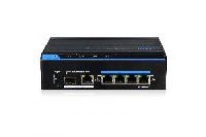 eneo IAM-5SE1004MUD Switch, Unmanaged, 120W, 4xPoE 1x RJ45,  1x SFP 100Mbps, Industrie-Design, -40°C~+75°C