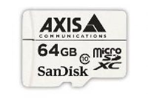 Axis AXIS SURVEILLANCE CARD 64 GB Speicherkarte, microSDXC, 64GB, Class 10, 20 MB/s, inkl. SD-Adapter, Axis zertifiziert