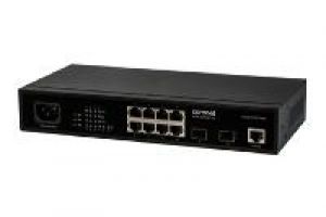 ComNet CWGE10FX2TX8MS Managed Gigabit Switch, 8xRJ45, 2xSFP, 19 Zoll, 1RU, 230VAC