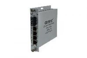 ComNet CNFE4+1SMSS2 Fast Ethernet Switch, Self Managed, 4xRJ45, 100Mbps, Singlemode, ST-Stecker