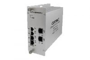 ComNet CLFE4+2SMSC Switch, Self Managed, 4x RJ45 10/100Mbit, 2x Coax, 48VDC