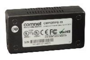 ComNet CWPOEIPS-15 PoE Midspan, IEEE 802.3af, 0°C+45°C, 230VAC, 15,4W