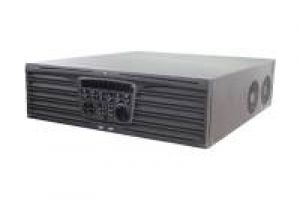 Hikvision DS-9664NI-I16 Netzwerk Video Rekorder, 64 IP Kanäle, 320Mbps, H.265, bis 12MP, 2x HDMI, ohne HDD