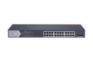 Hikvision DS-3E1526P-SI Ethernet Switch, smart managed 24x RJ45, 2x SFP, 230VAC, PoE 370W