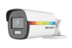 Hikvision DS-2CE12DF8T-FSLN(2.8mm) HD Bullet Kamera, 24h Farbe, 2,8mm, 2MP, Weißlicht, 12VDC, IP67