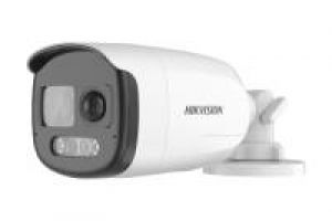 Hikvision DS-2CE12DF3T-PIRXOS(3.6mm) HD Bullet Kamera, 24h Farbe, 3,6mm, 2MP, Audio, PIR, Alarm, Strobe, 12VDC, IP67