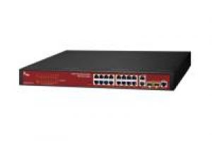 IFS ES2402-16P-2C-V3 Ethernet Switch, Web Smart, 16x RJ45 (PoE), 2x SFP, 2x RJ45 (Upload)