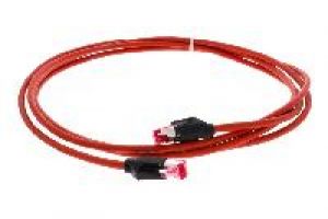 Jetrics jetcat6-industry-10 S/FTP Cat 6A Patchkabel, PUR, 10m, rot