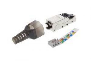 Jetrics jetcon-RJ45S-Cat6-FC RJ45 Stecker Cat.6 AWG22-27, Feldkonfektionierbar, schwarz