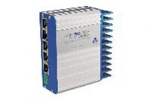 Veracity VCS-4P1-MOB Ethernet Switch, 4x PoE, 1x RJ45, 12 - 24 V, DC-Anschluss